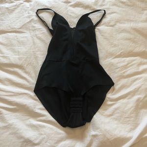 Out from under Black spandex bodysuit size large